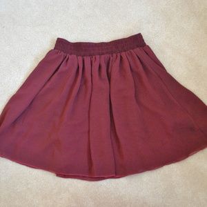 American Apparel Maroon Skirt